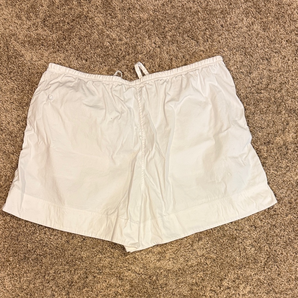 lululemon athletica White Women Poplin Shorts - Picture 3 of 3